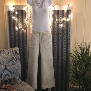 Banana Republic Pin-Stripped Flare Trousers